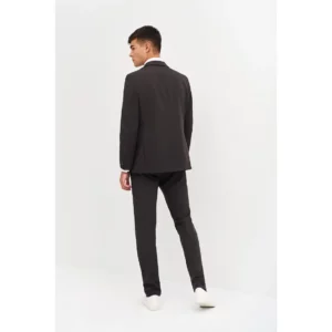 Americana Regular Fit Monza 01712 en gris oscuro, vista posterior