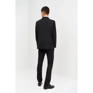 Americana Regular Fit Monza 01712 en negro, vista posterior