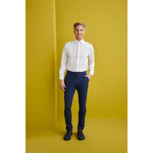 Pantalón Chino Slim Fit Monza 04019 en marino, vista frontal
