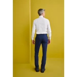 Pantalón Chino Slim Fit Monza 04019 en marino, vista posterior