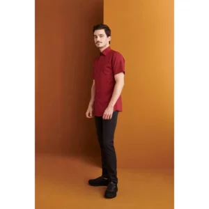 Pantalón Chino Slim Fit Monza 04019 en negro, vista lateral