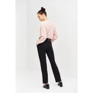 Blusa Fluída Regular Fit Monza 02245 en rosa claro, vista posterior