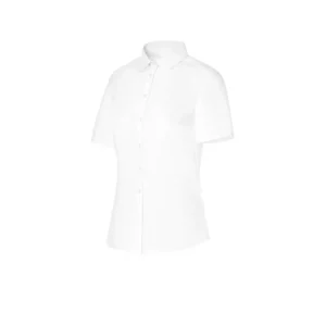 Camisa Manga Corta Cuello Camisero Regular Fit Monza 02251 en blanco, vista frontal
