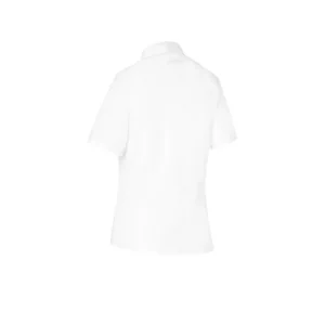 Camisa Manga Corta Cuello Camisero Regular Fit Monza 02251 en blanco, vista posterior