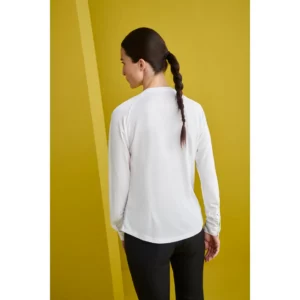 Camisa Punto Slim Fit Monza 02253 en blanco, vista posterior
