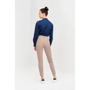 Camisa Cierre Inclinado Slim Fit Monza 02254 en marino, vista posterior