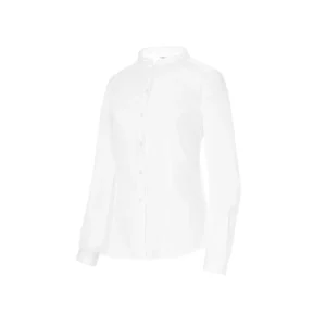 Camisa Cuello Mao Slim Fit Monza 02255 en blanco, vista frontal