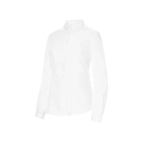 Camisa Cuello Camisero Slim Fit Monza 02257 en blanco, vista frontal