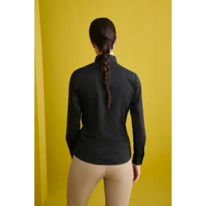 Camisa Cuello Camisero Slim Fit Monza 02257 en negro, vista posterior