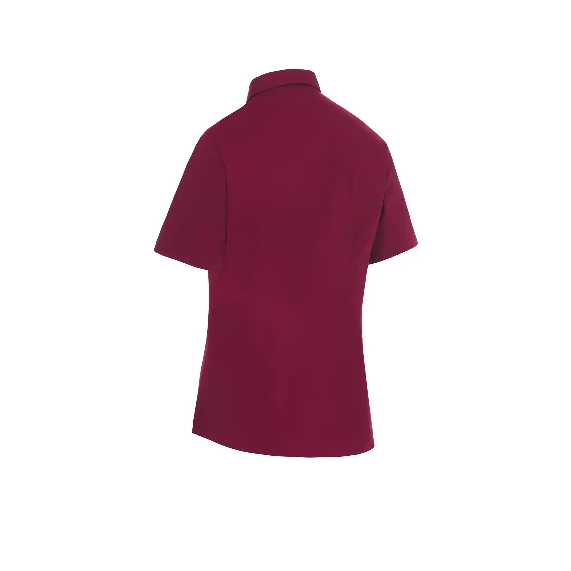 Camisa Manga Corta Cuello Camisero Slim Fit Monza 02258 7 Camisa Manga Corta Cuello Camisero Slim Fit Monza 02258 en granate, vista posterior
