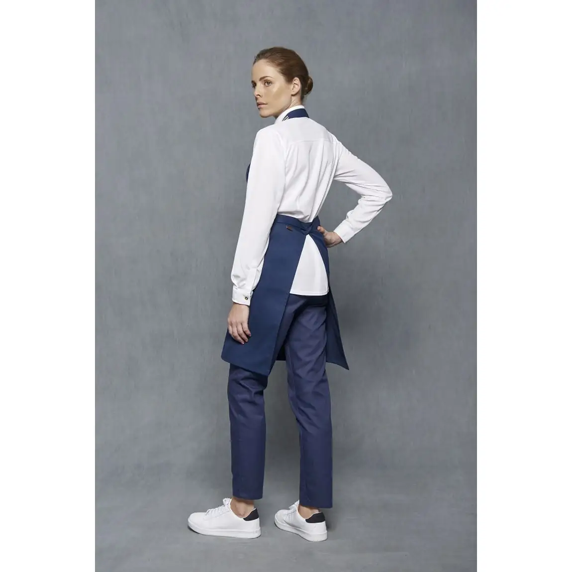 Camisa Polera Regular Fit Monza 02259 5 Camisa Polera Regular Fit Monza 02259 en blanco, vista posterior