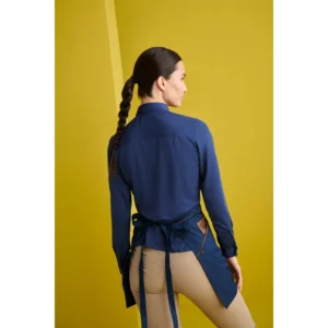 Camisa Polera Regular Fit Monza 02259 en marino, vista posterior