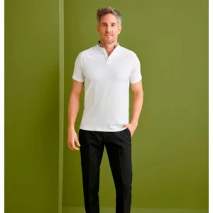 Polo Regular Fit Monza 03015 en blanco, vista frontal