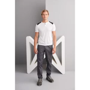 Camiseta Cuello Caja Regular Fit Monza 03019 en blanco, vista frontal