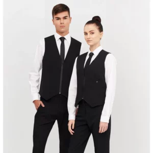 Corbata Estrecha Monza 03312 en negro, vista frontal
