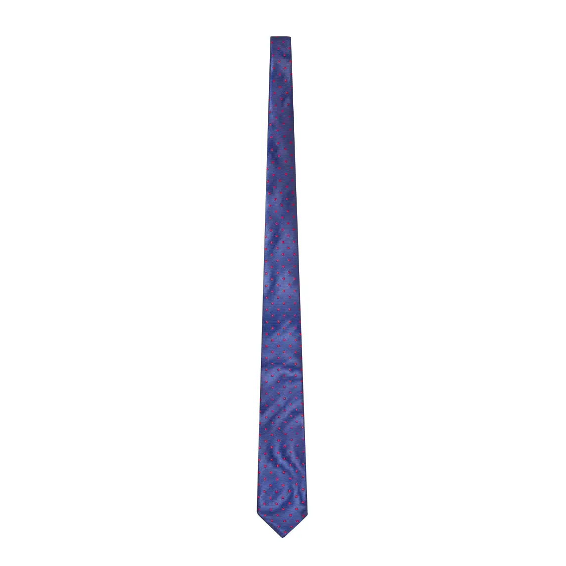 Corbata Motas Rojas Monza 03324 1 Corbata Motas Rojas Monza 03324 en fondo azul motas rojas, vista frontal