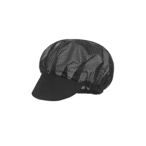 Cofia Visera Monza 04004 en negro, vista frontal