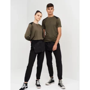 Pantalón Tipo Jogging Monza 04015 en negro, vista frontal