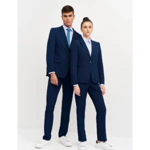 Pantalón de Vestir Slim Fit Monza 04021 en marino, vista frontal