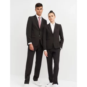 Pantalón de Vestir Regular Fit Monza 04022 en gris oscuro, vista frontal