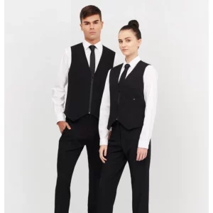 Pantalón de Vestir Slim Fit Monza 04025 en negro, vista frontal
