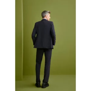 Pantalón de Vestir Regular Fit Monza 04144 en marino, vista posterior