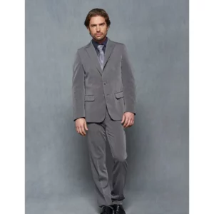 Pantalón de Vestir Regular Fit Monza 04144 en gris oscuro, vista frontal