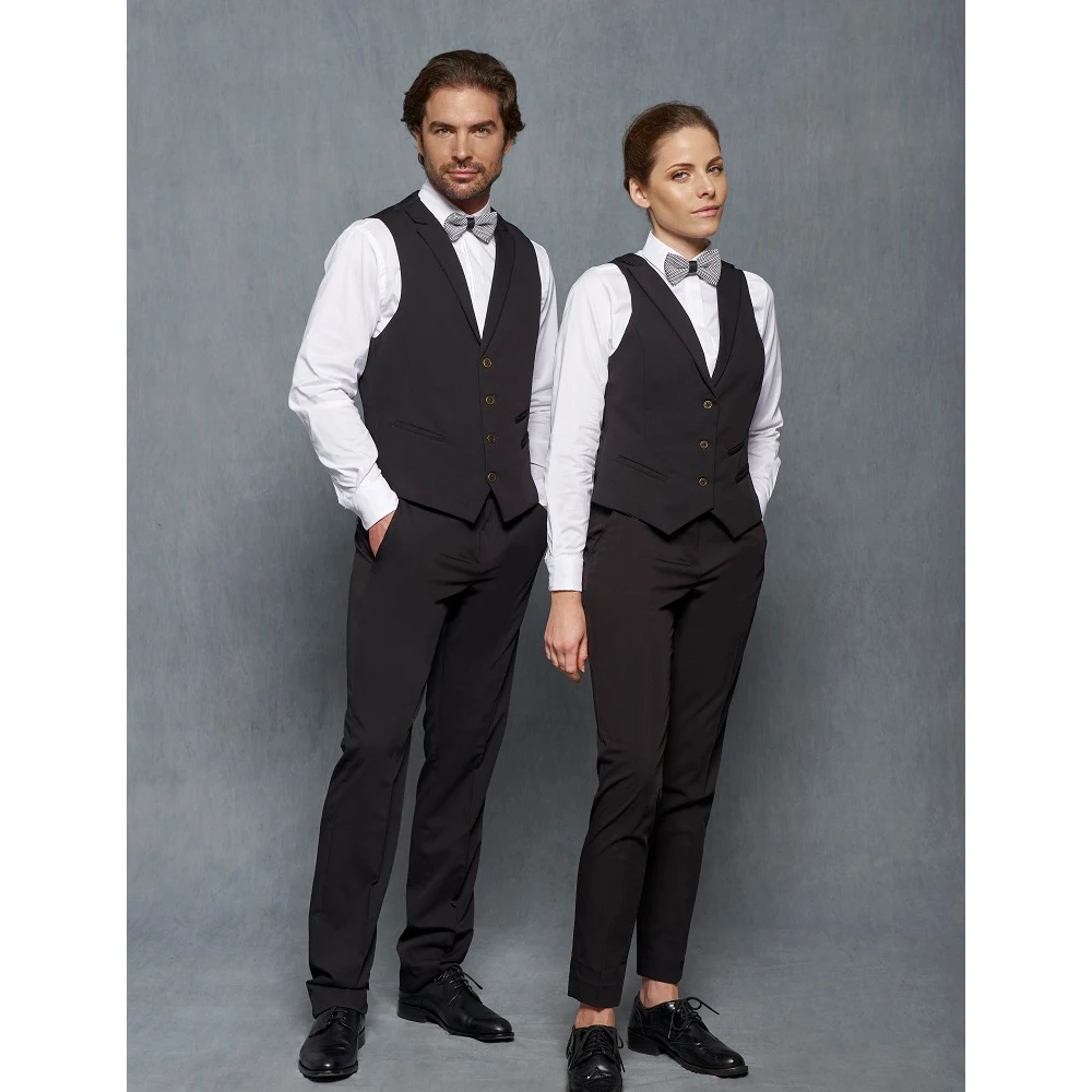 Pantalón de Vestir Slim Fit Monza 04151 1 Pantalón de Vestir Slim Fit Monza 04151 en negro, vista frontal