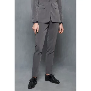 Pantalón de Vestir Slim Fit Monza 04151 en gris oscuro, vista detalle