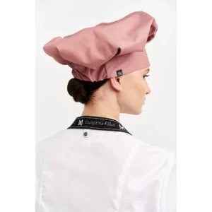 Gorro Fruncido Monza 04270 en rosa, vista posterior
