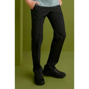 Pantalón Slim Fit Monza 04791 en negro, vista frontal