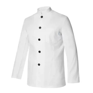 Americana Cuello Tirilla Regular Fit Monza 00605 en blanco, vista frontal