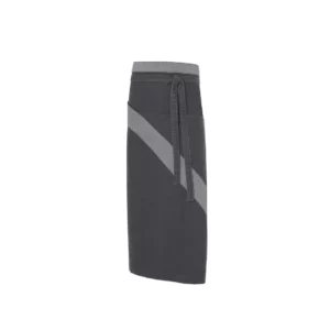 Delantal Francés Cerrado Denim Monza 06428 en gris medio, vista frontal