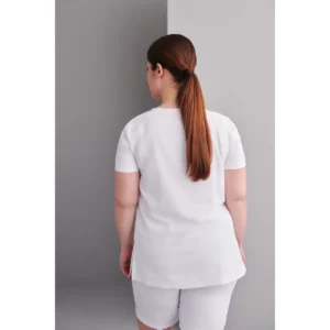 Pantalón Corto Regular Fit Monza ARIES 22.02 en blanco, vista posterior