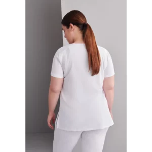 Casaca Mujer Slim Fit Monza ARIES 22.24 en blanco, vista posterior