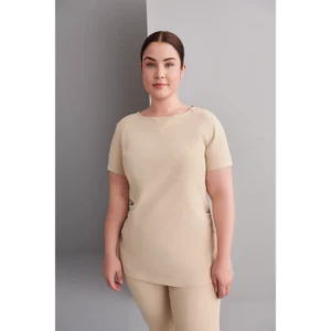 Casaca Mujer Slim Fit Monza ARIES 22.24 en arena, vista frontal