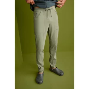 Pantalón sanitario hombre Monza Centaurus 11.02 - Verde caqui - frontal con persona