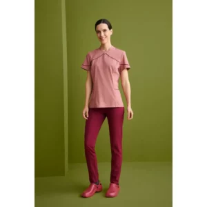 Pantalón sanitario mujer Monza Centaurus 12.02 en frambuesa, vista frontal