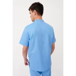 Casaca sanitaria unisex Monza Drago 23.24 - Celeste - posterior con persona