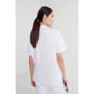 Chaqueta sanitaria unisex Monza Drago 23.26 - Blanco - posterior con persona