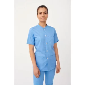Chaqueta sanitaria unisex Monza Drago 23.26 - Celeste - frontal con persona