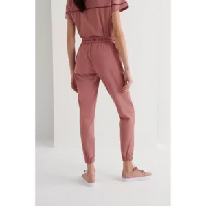 Pantalón sanitario mujer Monza Hydra 12.02 - Rosa - lateral con persona