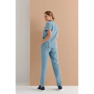 Casaca sanitaria mujer Monza Lynx 22.24 - Azul ceniza - posterior con persona