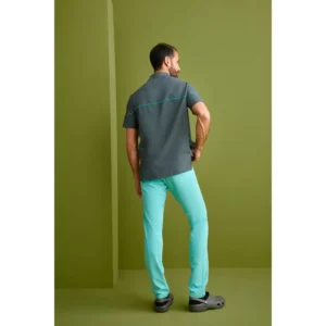 Casaca sanitaria hombre Monza Lyra 21.24 - Gris medio - posterior con persona
