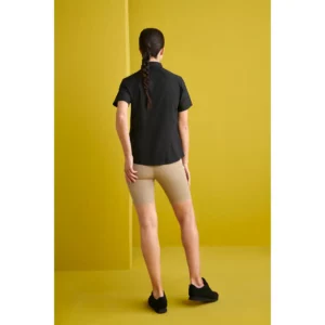 Camisa Manga Corta Cuello Camisero Regular Fit Monza 02251 en negro, vista posterior