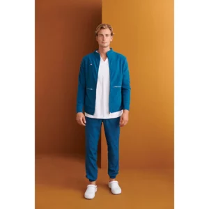 Polar sanitario Monza Pegasus 13.40 - Azul petróleo - frontal o tres cuartos con persona