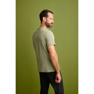 Casaca sanitaria hombre Monza Perseus 21.24 - Verde caqui - lateral con persona