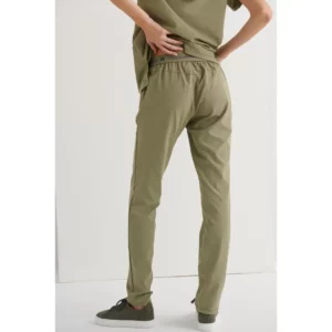 Pantalón sanitario unisex Monza Phoenix 13.02 - Verde caqui - posterior con persona