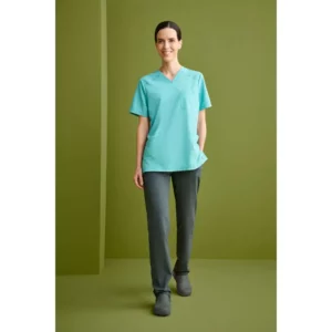 Pantalón sanitario unisex Monza Phoenix 13.02 - Gris medio - frontal con persona