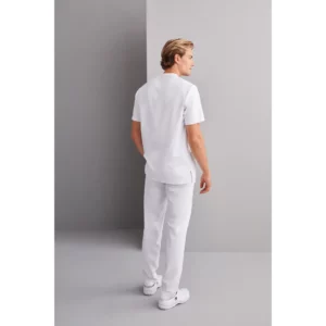 Pantalón sanitario unisex Monza Phoenix 13.02 - Blanco - posterior con persona